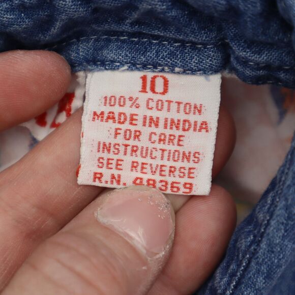 Red Rover Shirt Womens 10 Pink Floral Sleeveless Button Up Collared Top - Picture 5 of 16